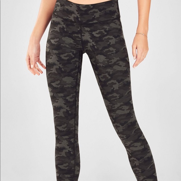 Fabletics Black Camo Leggings Leggings 